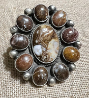 
              Devin Brown Wild Horse Cluster Ring
            