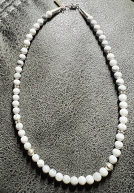 Rose Singer Howlite Necklace