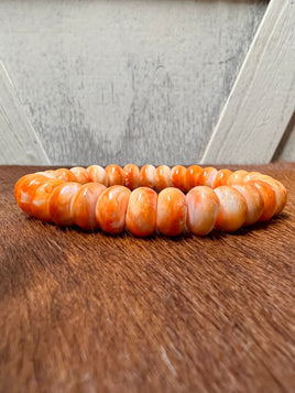 Orange Spiny Stretchy Bracelet
