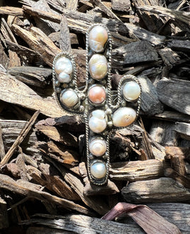 Tibetan Cactus Fresh Water Pearl Ring