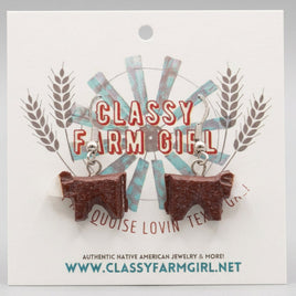 Christopher McCabe Cow Fetish Earrings