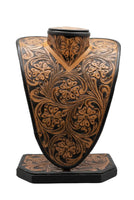 
              Tooled Leather Necklace Display
            