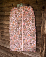 
              Pink Medallion Cluster Quilted Garment Bag
            