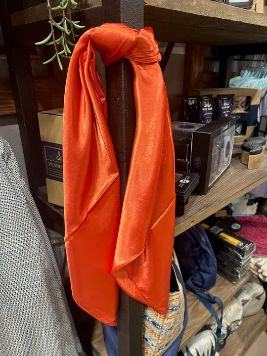 A Rare Bird Shop -Silk Wild Rag Orange| Classy Farm Girl