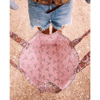 
              Pink Medallion Cluster Tote Bag
            