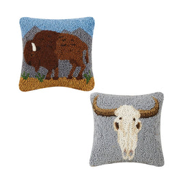 Wool Hook Pillows (8x8)