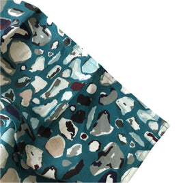 Southwest Turquoise Rocks Linen Tea Towel