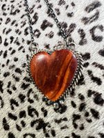 
              Clifton Davis Red Spiny Heart Necklaces
            