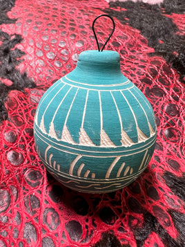 C. Begay Clay Pottery Etched Ornament