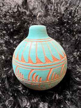 C. Begay Clay Pottery Etched Ornament