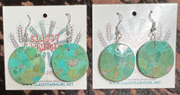 
              Jameson Pete Turquoise Round Slab S Hook Earrings
            