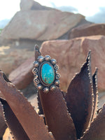 
              Kingman Turquoise SS Ring
            