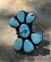 
              Jeff James Golden Hills Cluster SS Ring
            