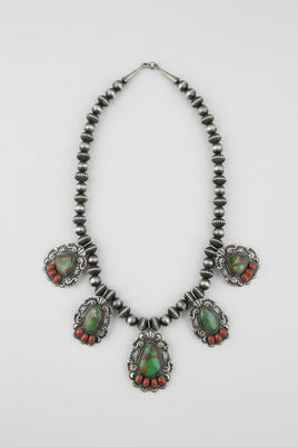 Shawn Cayatineto Royston & Coral Lariat