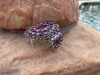 
              Tyler Brown Purple Spiny SS Cluster Cuff
            