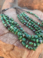 
              5 Strand Sonoran Nugget, Heishi, & SS Beaded 5 Strand Necklace
            