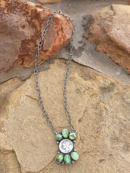 Merle House Sonoran Liberty Dime Necklace