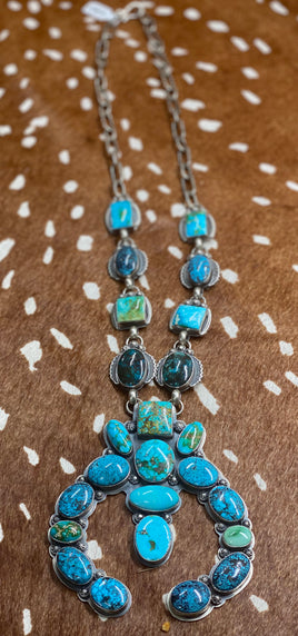Tim Vandever Sonoran & Webbed Kingman Turquoise SS Naja Lariat