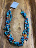 
              Daniel Coriz 3 Strand Handmade Pearl & Multi Stone Necklace
            