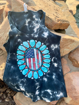 American Turquoise Cluster Tank