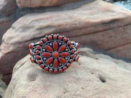 Tyler Brown Coral SS Cluster Cuff