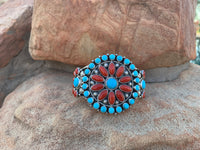 
              Tyler Brown Sleeping Beauty & Coral SS Cluster Cuff
            
