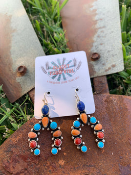 Fred Guerro Multi Color Naja Earrings